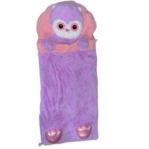 Hugfun Kids Animal Slumber Bag Pink Owl Hug Fun